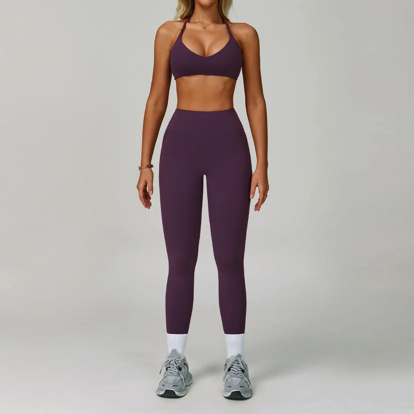Conjunto Feminino de Treino com Legging e Top em Poliamida Premium – Bruna